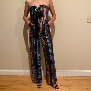NWT sequin jumpsuit